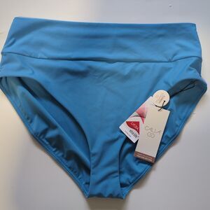Calia Swim Bottom Women's Sz L Wide-banded Mid-rise Tranquil Blue NWT